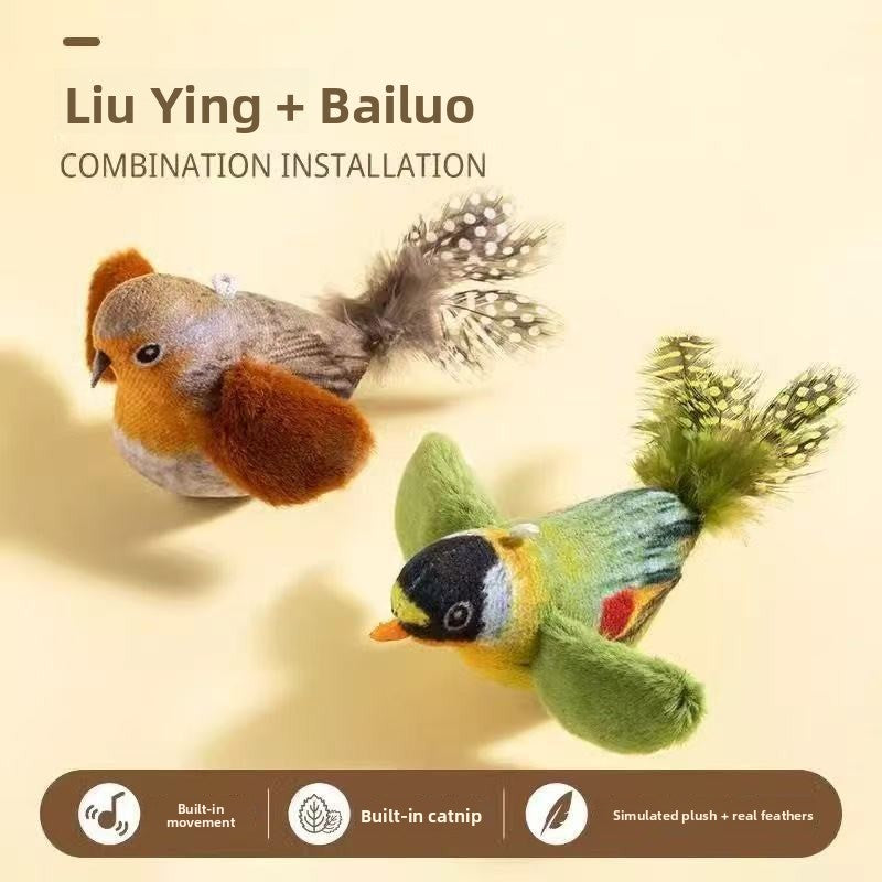 Interactive Chirping Bird Cat Toy