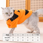 Cozy Pumpkin Halloween Costume for Cats & Small Dogs