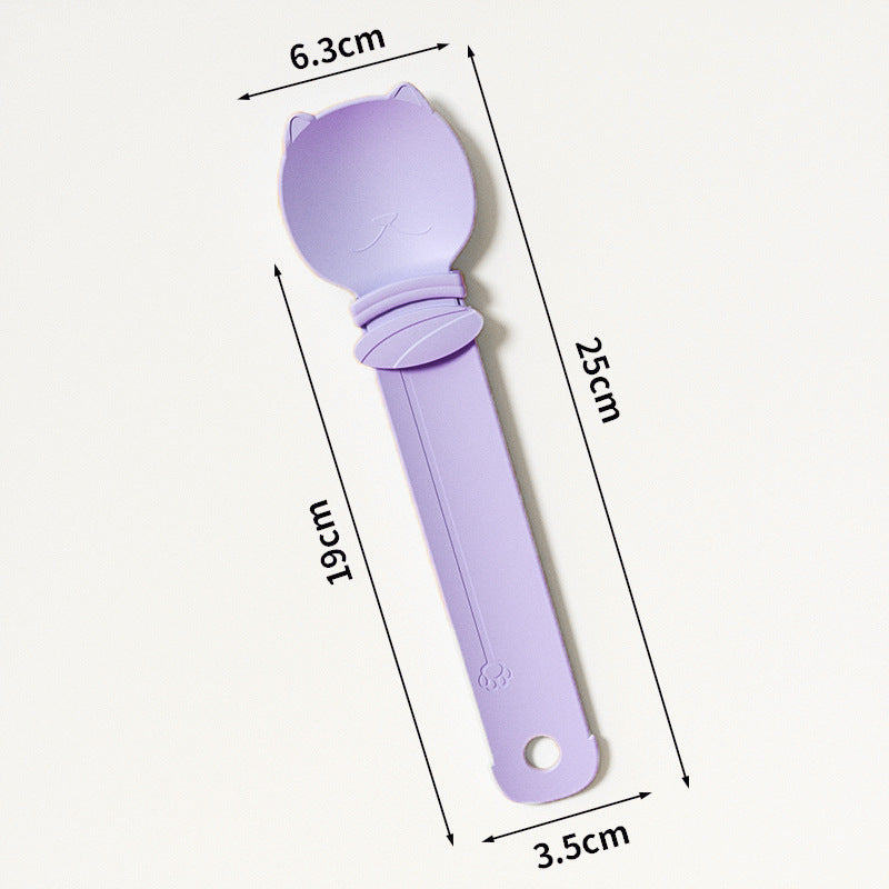 Mess-Free Cat Treat Squeeze Spoon & Dispenser