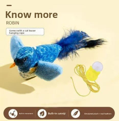 Interactive Chirping Bird Cat Toy