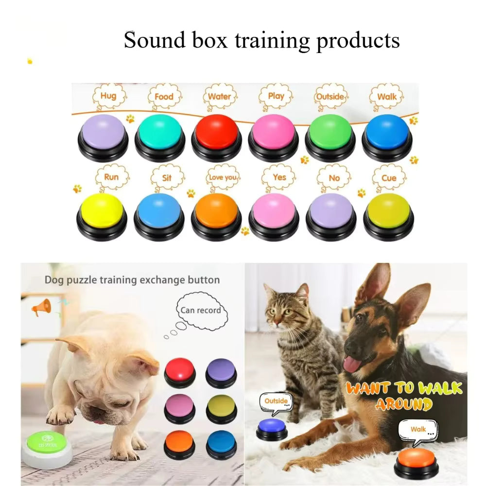Interactive Pet Talking Buttons-Voice recordable Training Kit