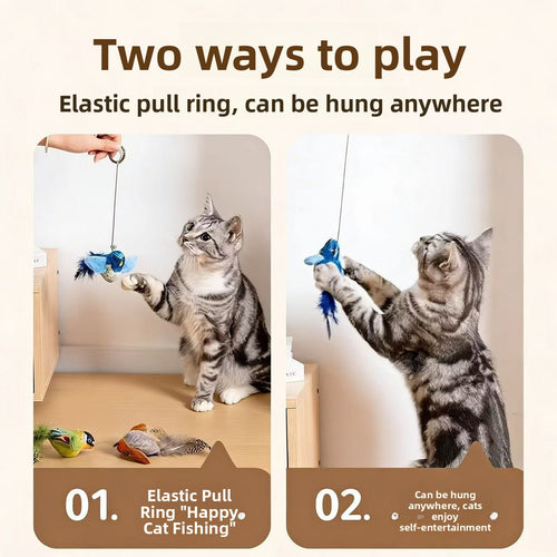Interactive Chirping Bird Cat Toy