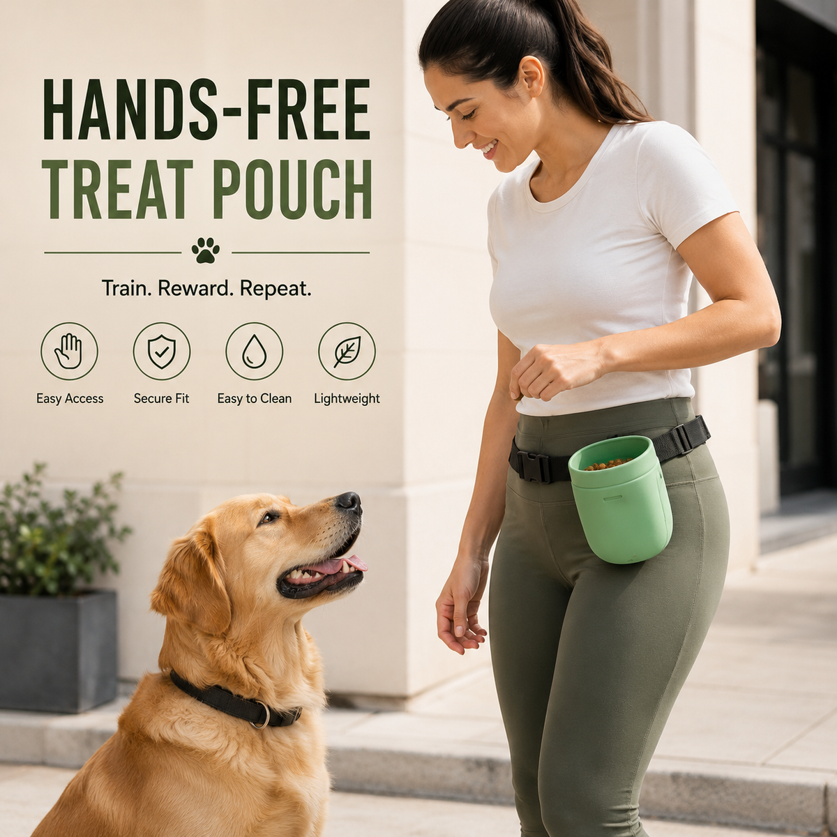 TreatMate™ Hands-Free Dog Treat Pouch