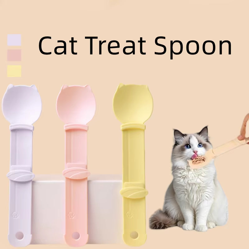 Mess-Free Cat Treat Squeeze Spoon & Dispenser